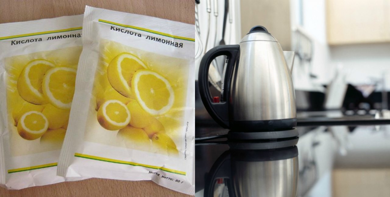 Чистка чайника лимонной кислотой