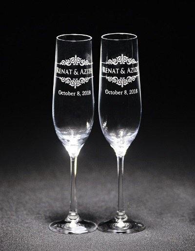 Набор свадебных бокалов для шампанского