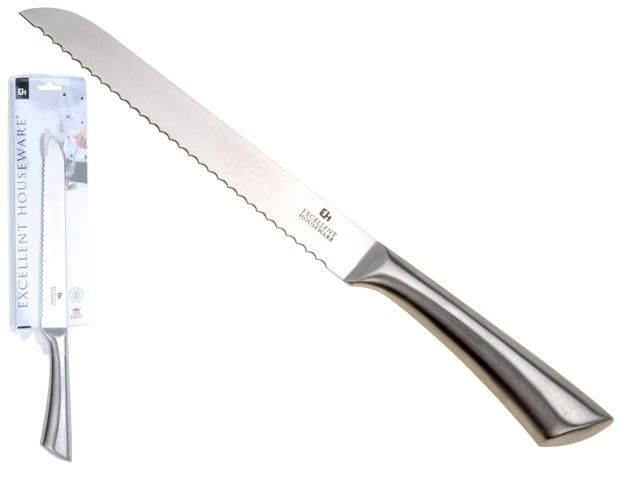 Хлебный нож с мталлической ручкой